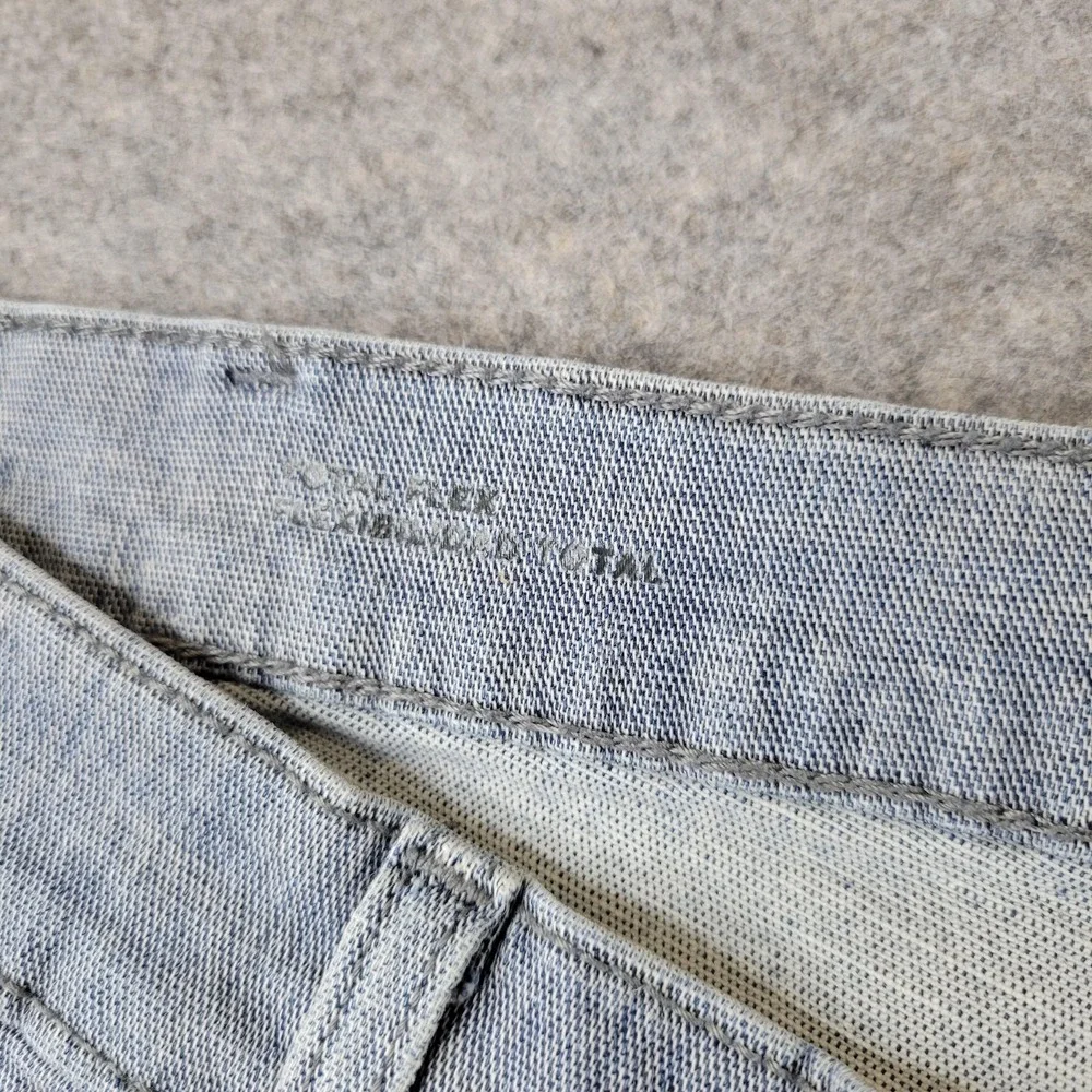 Goodfellow Jeans Mens 40x30 Light Wash Gray Slim Straight Stretch Denim